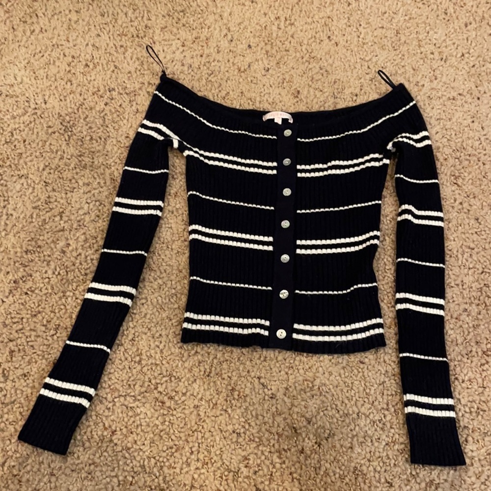 Off the Shoulder Lottie Moss Long Sleeve Size S